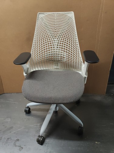 White sayl office desk chair - white,